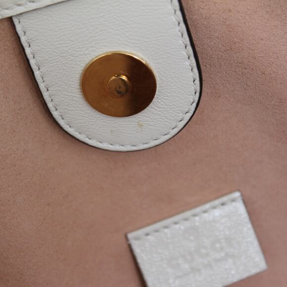 Gucci Ivory White Rajah Web-Striped Leather Tote Bag - Picture 14 of 16